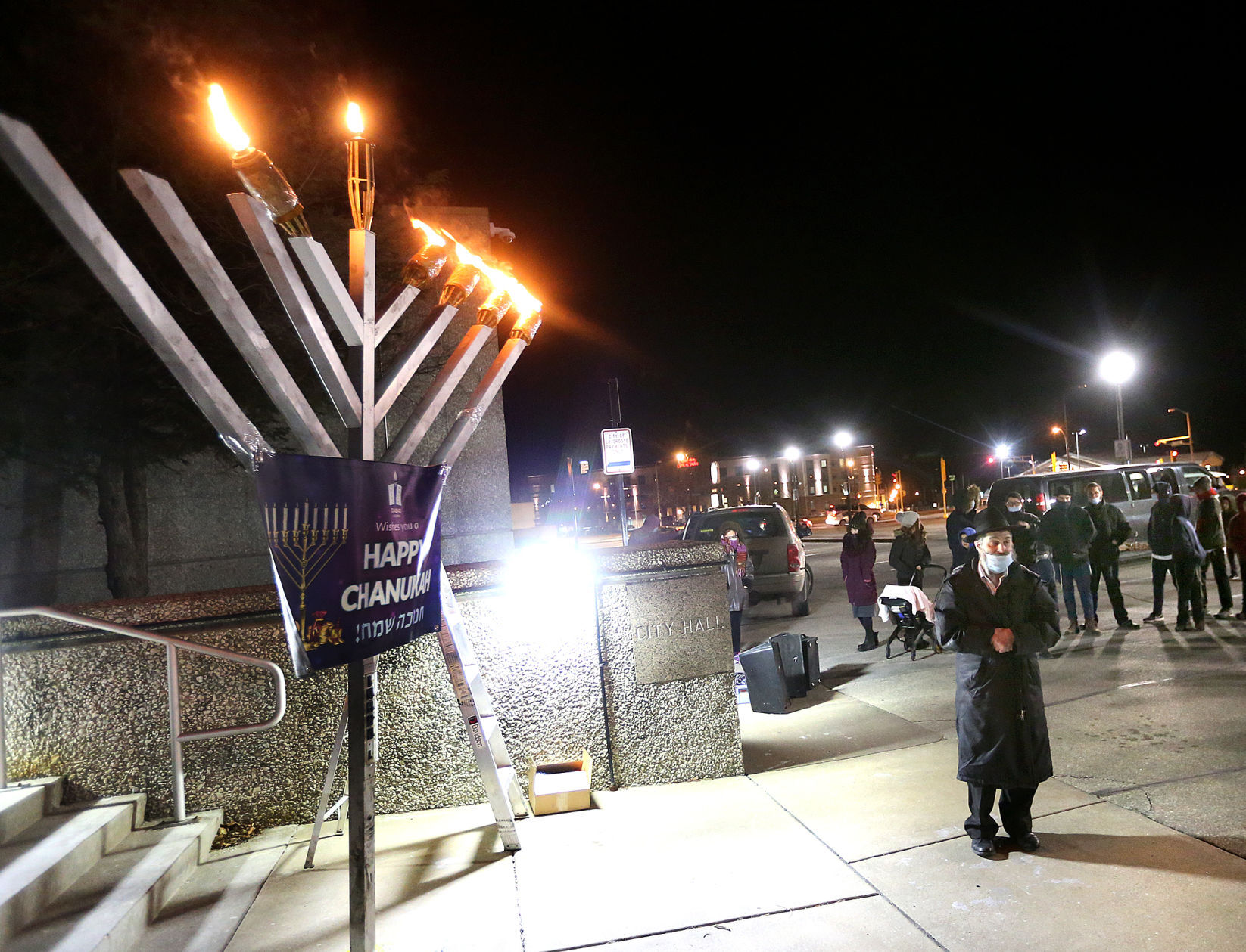 Menorah Lighting at City Hall